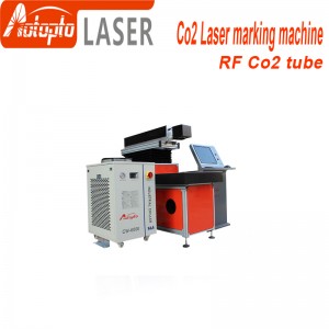 Co2 metallrör lasermarkeringsmaskin 50w 100w co2 lasermarkeringsmaskiner Co2 Rf Metal Tube