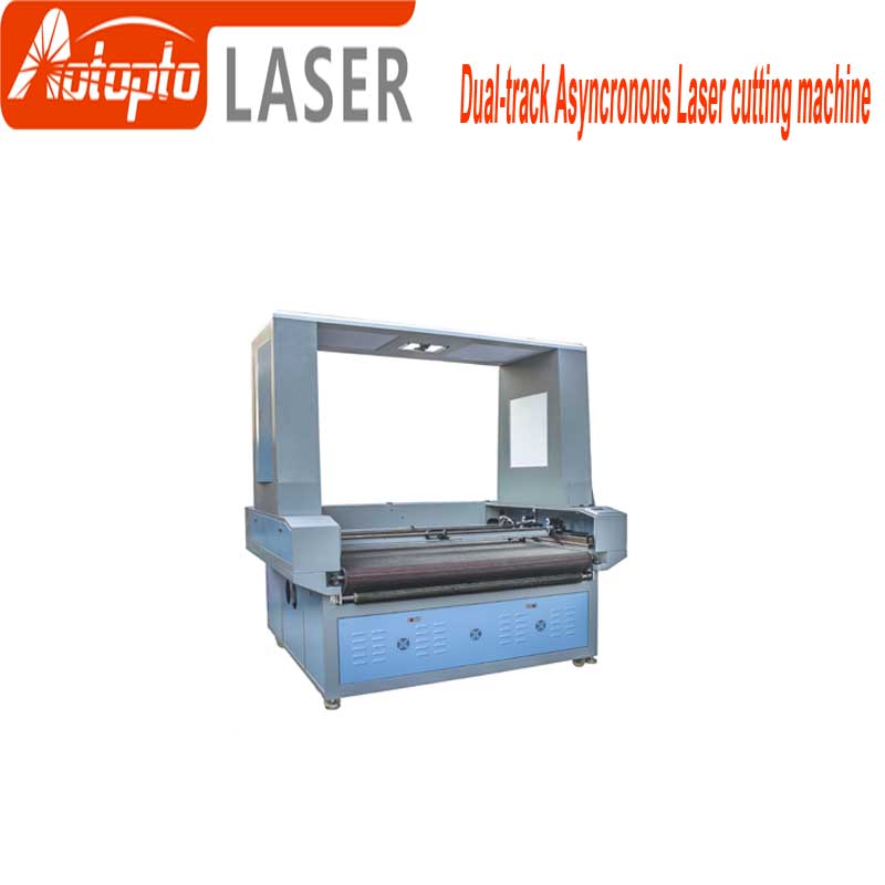 Dubbelspårig asynkron skärmaskin 100w co2 lasergraveringsmaskin lasermarkeringsmaskin 220V / 110V laserskärningsmaskin cnc router